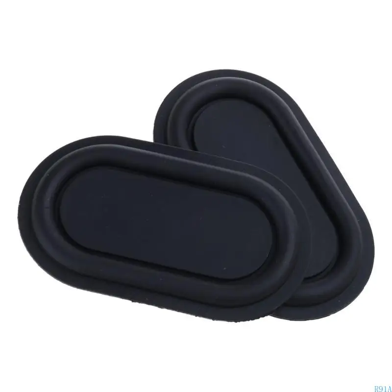R91a 2pcs Овальная форма басовой диафрагма резиновая динамика пассивная радиаторная басовая вибрационные пластины 2040-6090