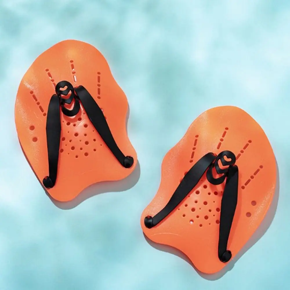 Adjustable Swimming Paddles Profession Hands Silicone Straps Unisex Swim Paddles Hand Power Strength Train Novice Use