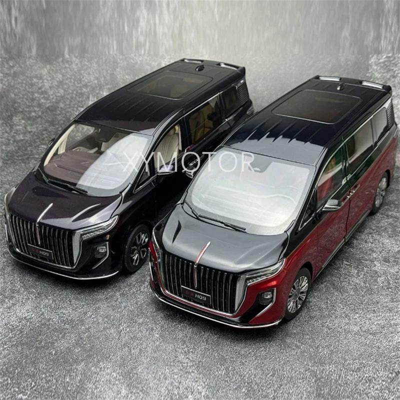 

Century Dragon 1/18 For Red Flag Hongqi HQ9 MPV diecast car model Red black / Purple Toys hobby gifts collection Ornaments