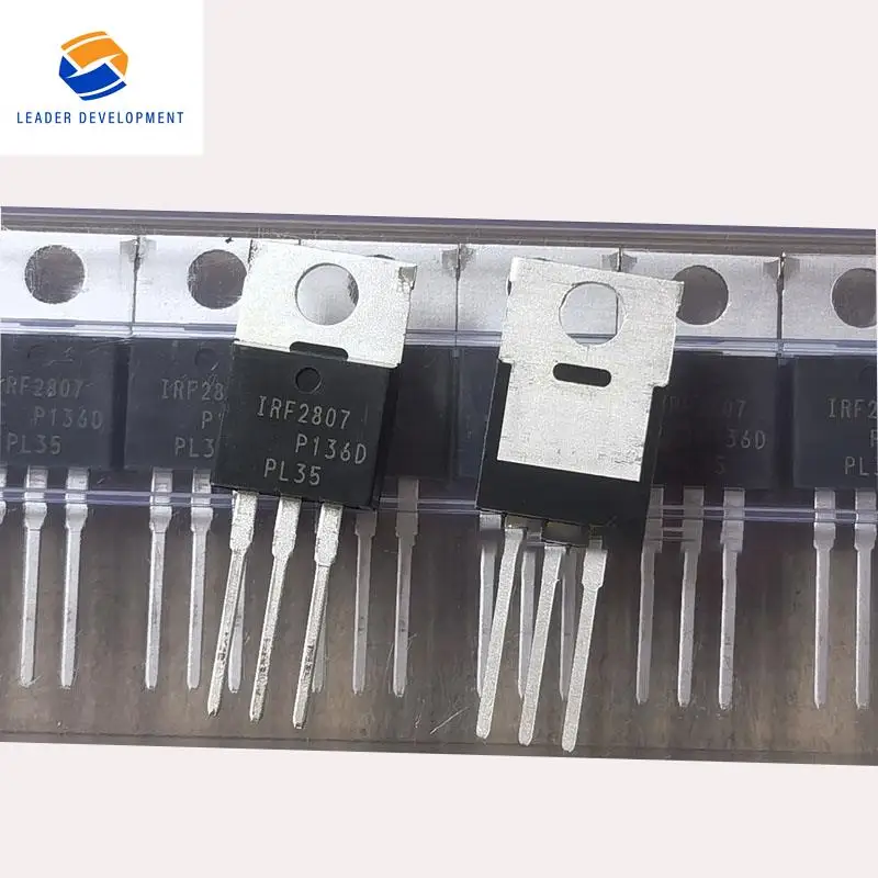 10PCS/Lot 100% Real Original New IRF2807 IRF2807PBF MOSFET Transistor 75V 82A TO-220