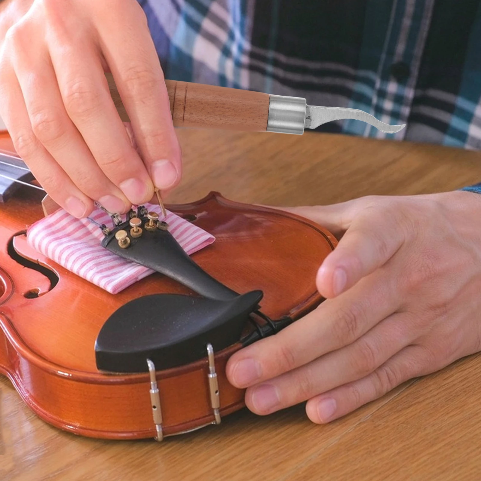 

Violin Repair Tool Precision Groove Cleaner for Inlay Carving and Purfling Channel Maintenance Violin Luthier Tools