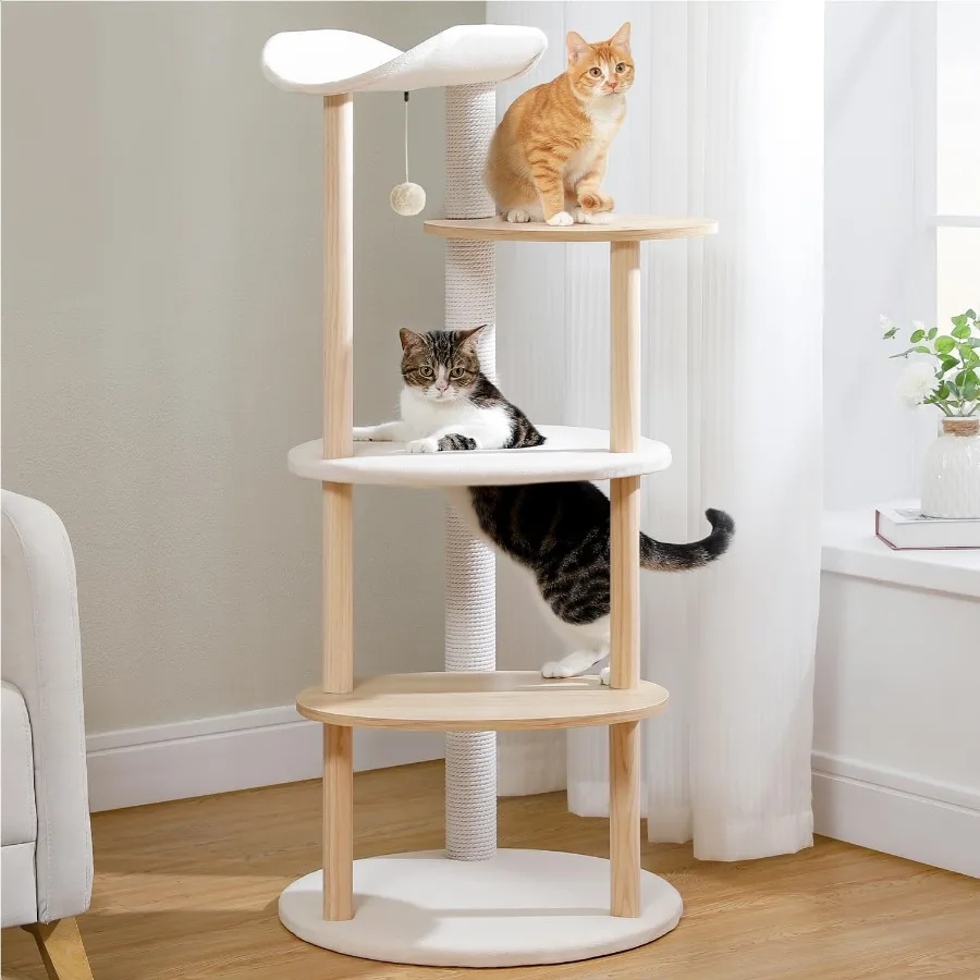 49 Wood Cat Tree To… - image
