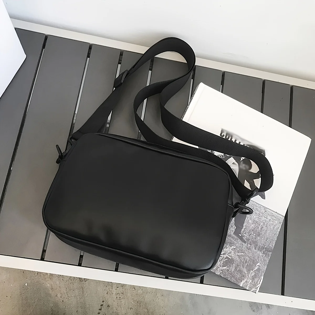 Bolso de estilo de trabajo, bolso de hombro pequeño, bolso de mensajero informal de Material Pu para parejas, nueva moda, bolso de hombro de marca, un paquete