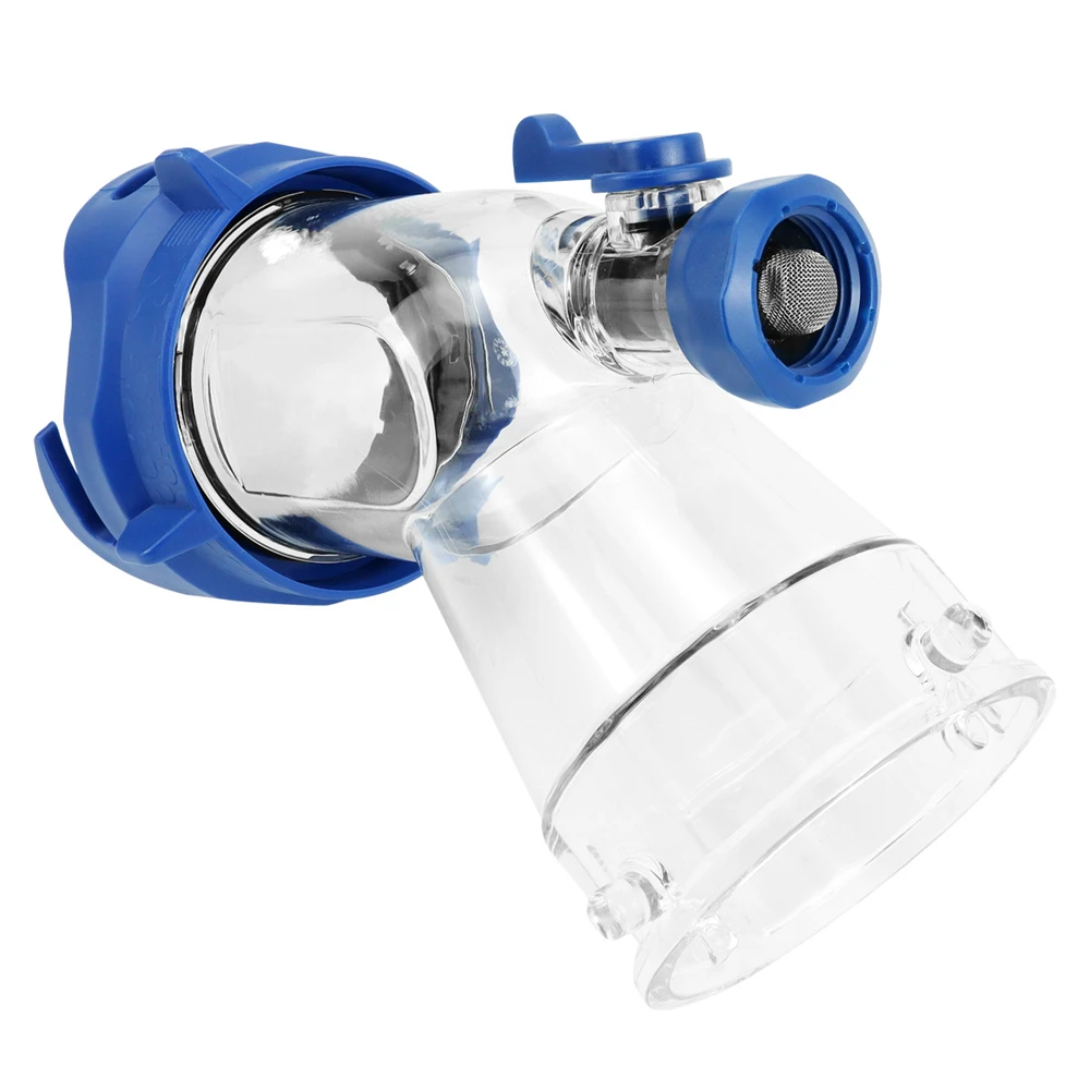 

​RV Tank Rinser Sewer Adapter for RV Sanitation Transparent Sewer Tank Adapter with Gasket