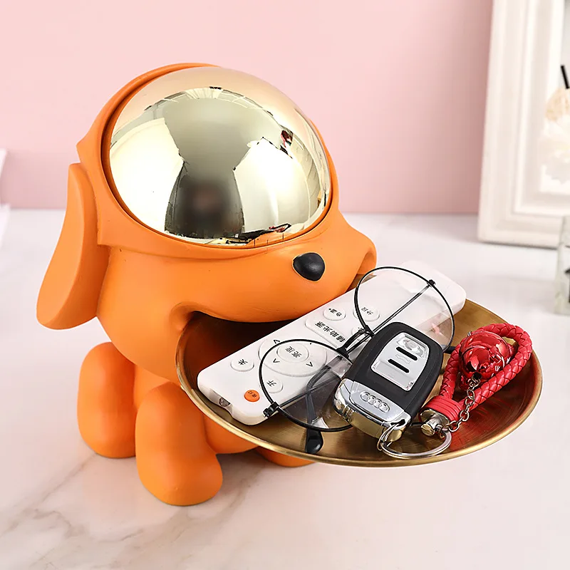 

Creative Resin Dog Decorations, Living Room Home Decor, Porch Key Storage Tray, Home Decoration Housewarming Gifts