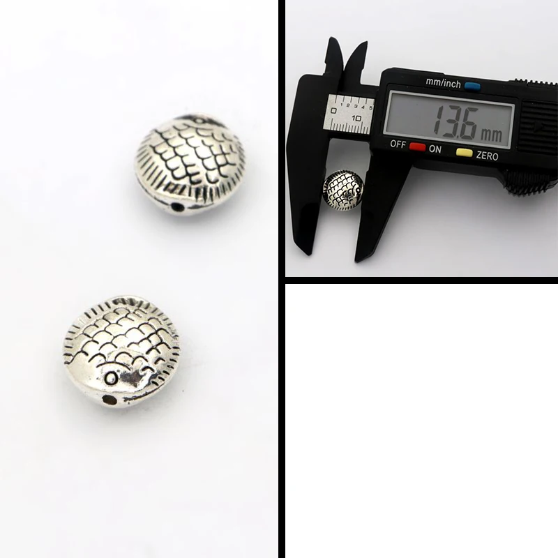 30pcs Mixed Tibetan Silver Small Big Fish Animal Metal Spacer Loose Charm Bead For Jewelry Making Diy Bracelet Accessoreise