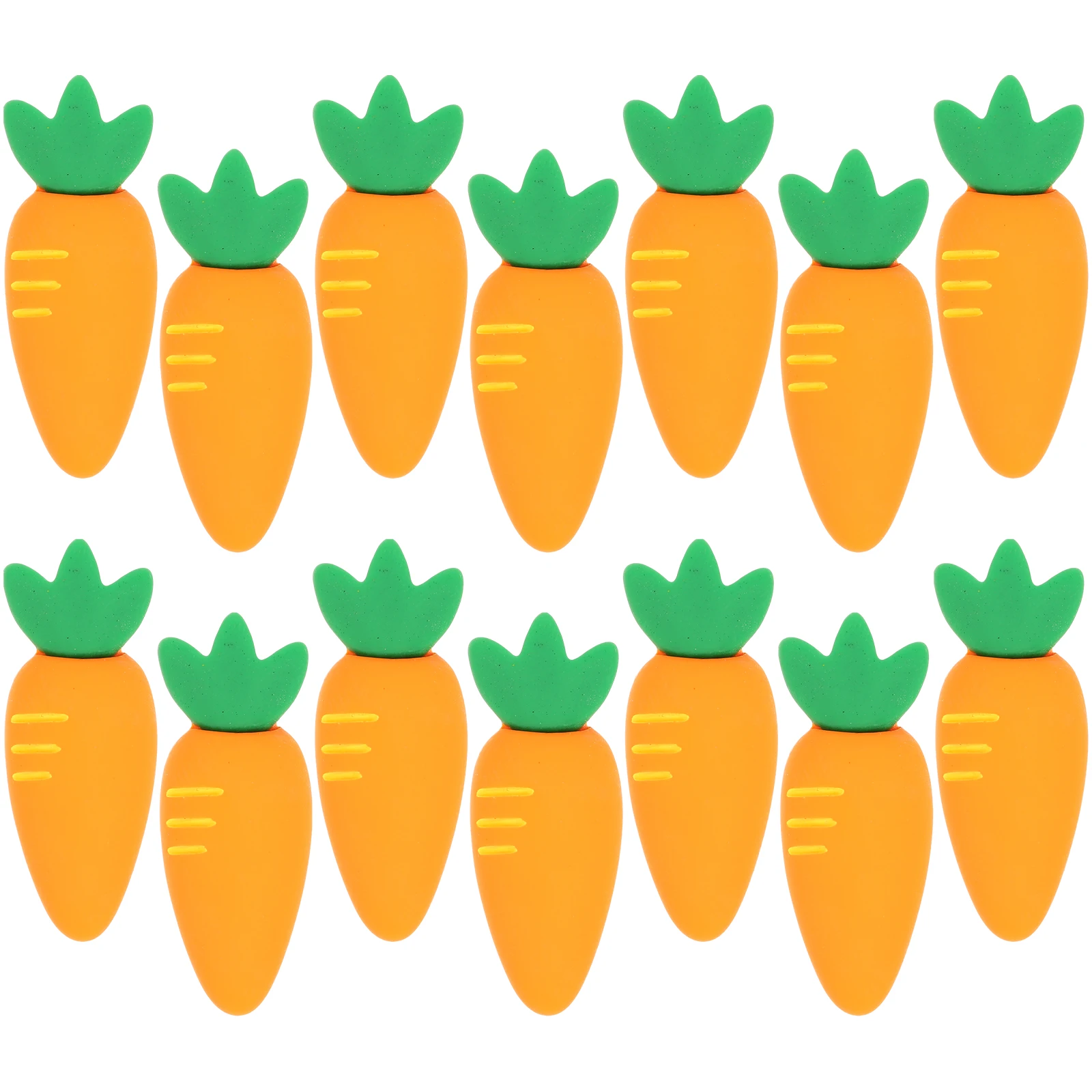 

50pcs Carrot Shaped Hair Accessories for Phone Case Decor Diy Resin Charms Cover Embellishments Jewelry Making Kits