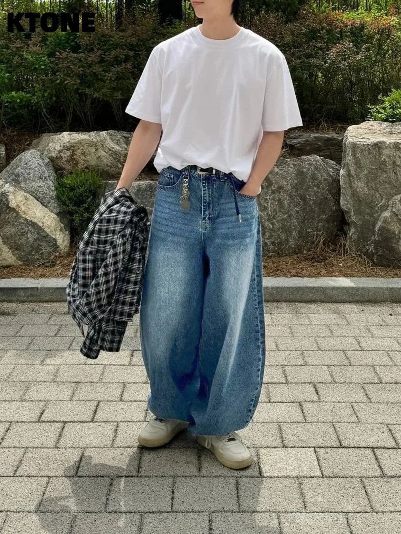 

Casual Blue Baggy Jeans Light Retro For Dating Y2K Original Drip Denim No accessories or belts included