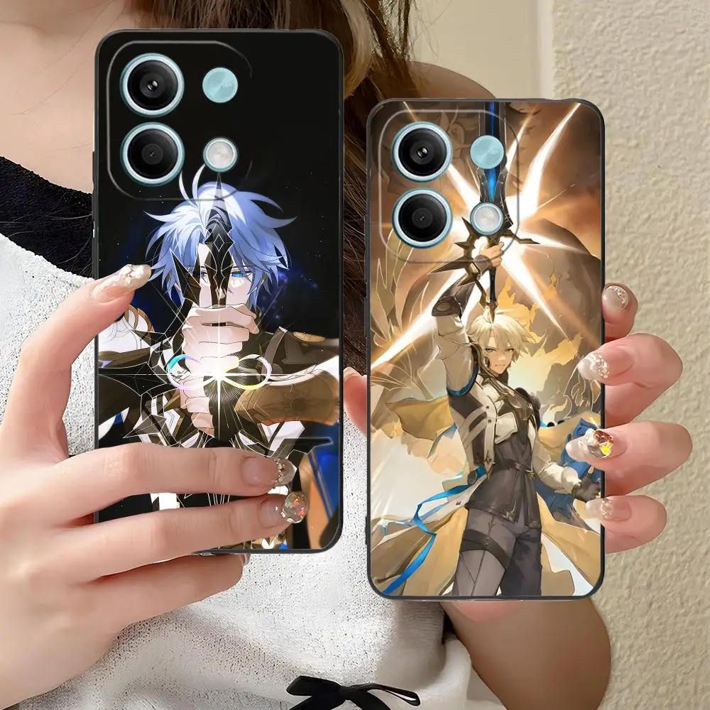 

Honkai Impact Phainon Phone Case for Xiaomi Redmi Note 14 13 12 11 A5 3 2 1 Pro Plus 4G 5G Colour Printing Protective Pretty