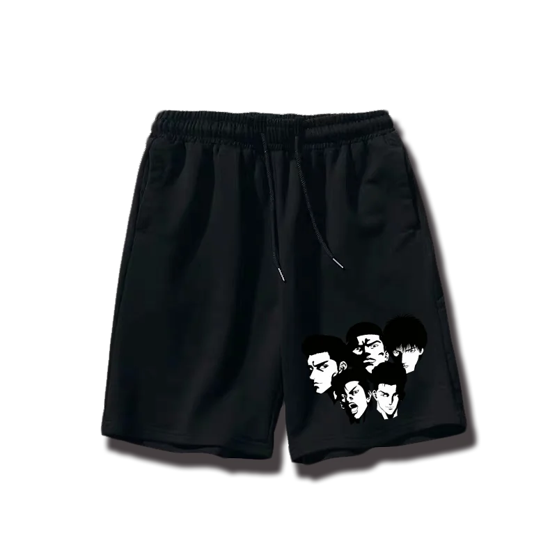 

Летние анимационные спортивные шорты из чистого хлопка Q-версия анимационный персонаж мультфильма большие размеры брюки с пятью точками большого размера