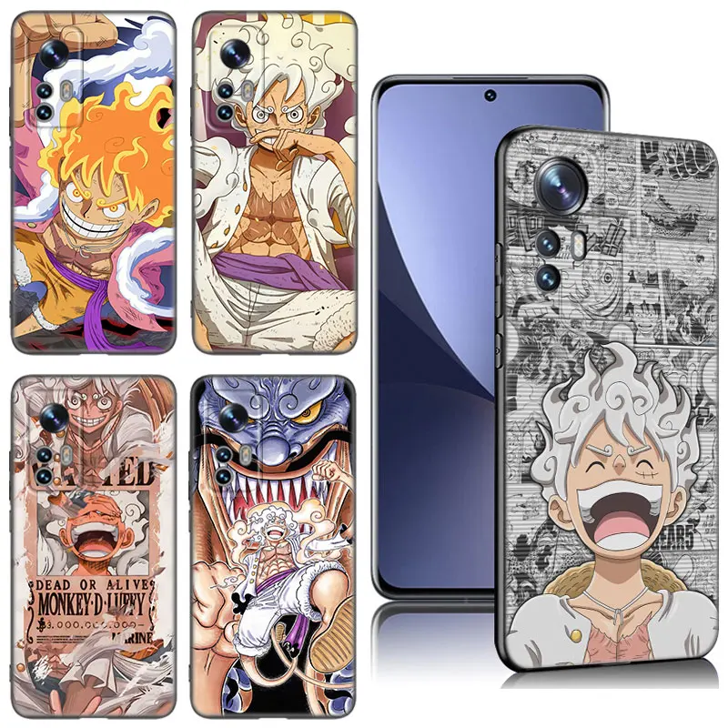 Coque de téléphone Luffy Gear 5, coque en silicone noir, Xiaomi Mi 8 9 SE 10 10T 11 12 13 Lite 9T 11T 12S 12T 13T Pro 11i 12X