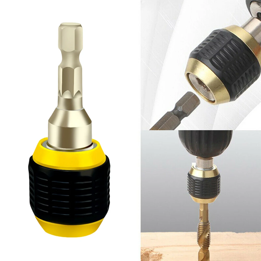 

Hex Shank Connecting Rod 60mm 1/4 In Hex Handle Quick Coupling Drill Bit Quick Change Adapter Converter For Charging Drill