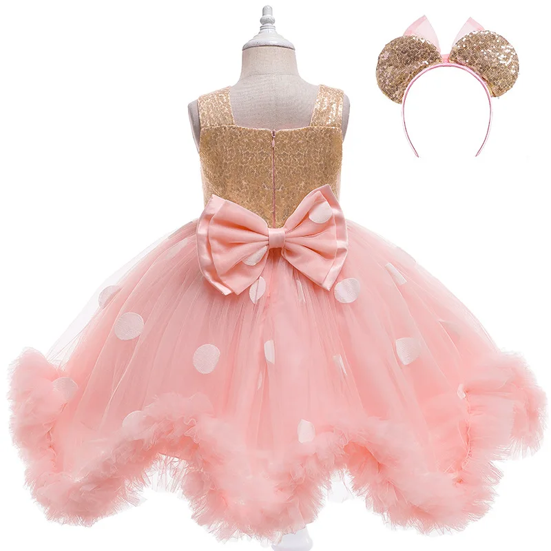 Girls Birthday Dress – Asymmetrical Tiered Ruffle Party Gown for Toddlers, Recital & Photo Shoot Kids Clothes
