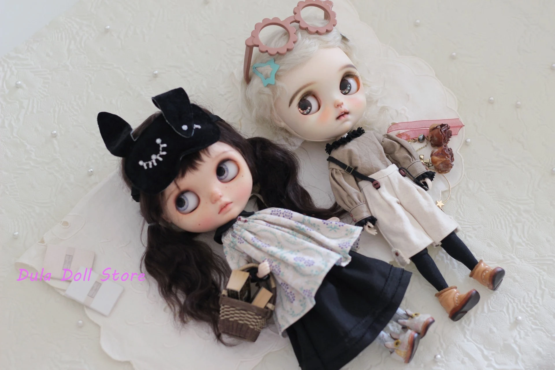 

Dula Doll Clothes and dress Vintage Baby Clothing Double Set Blythe ob24 ob22 ICY JerryB 1/6 Doll Accessories