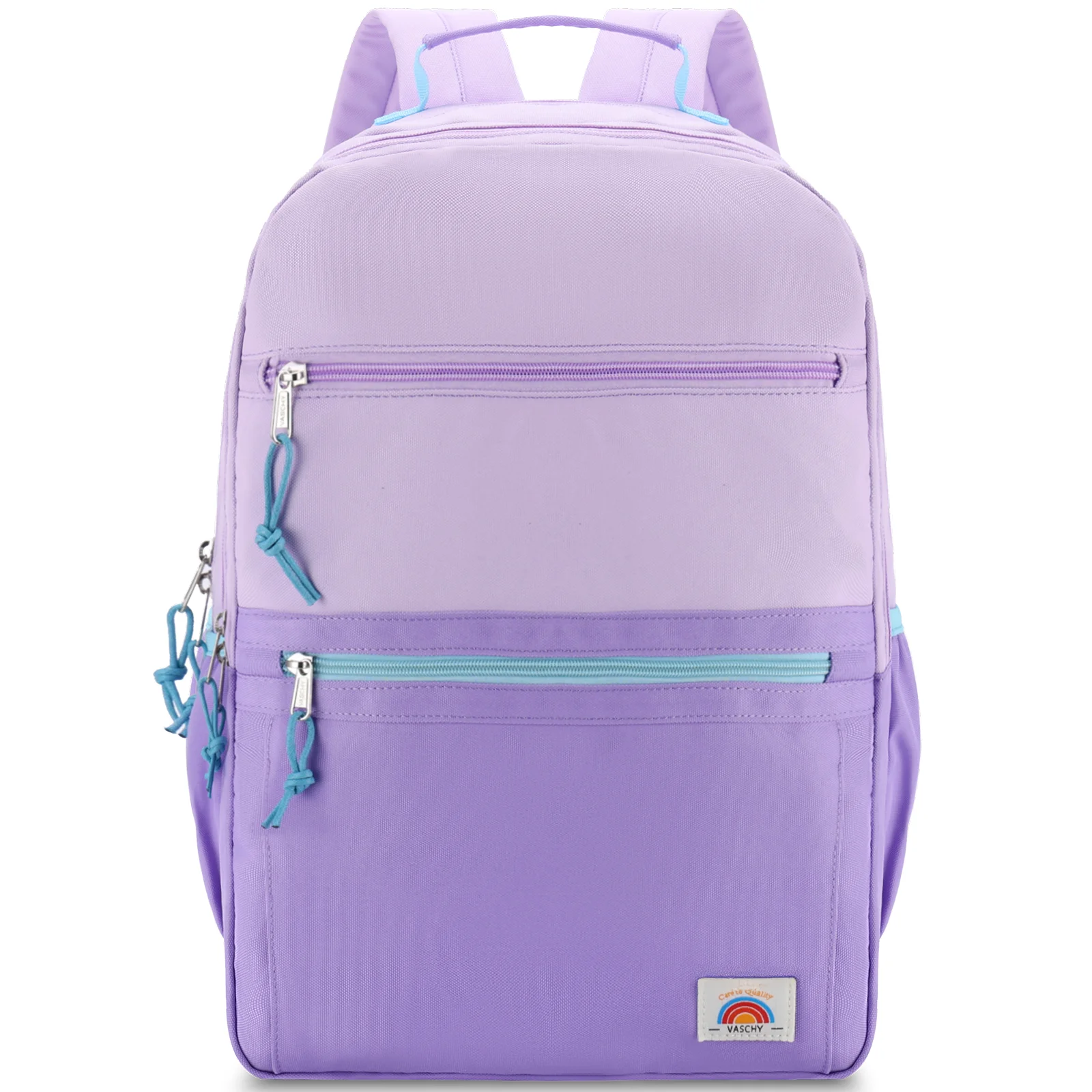 

School Backpack, Lightweight Classic Cute Aesthetic Bookbag Daypack for Teen Boys Girls Traveling/Gym/Middle School Orange Green