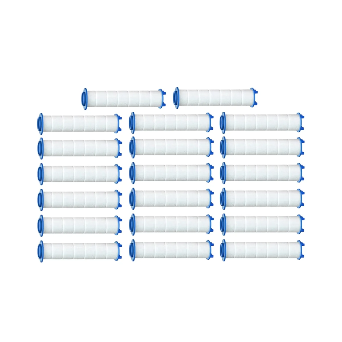 Substituição do filtro do chuveiro para água dura, alto rendimento, cloro remover, flúor, casa, 20pcs