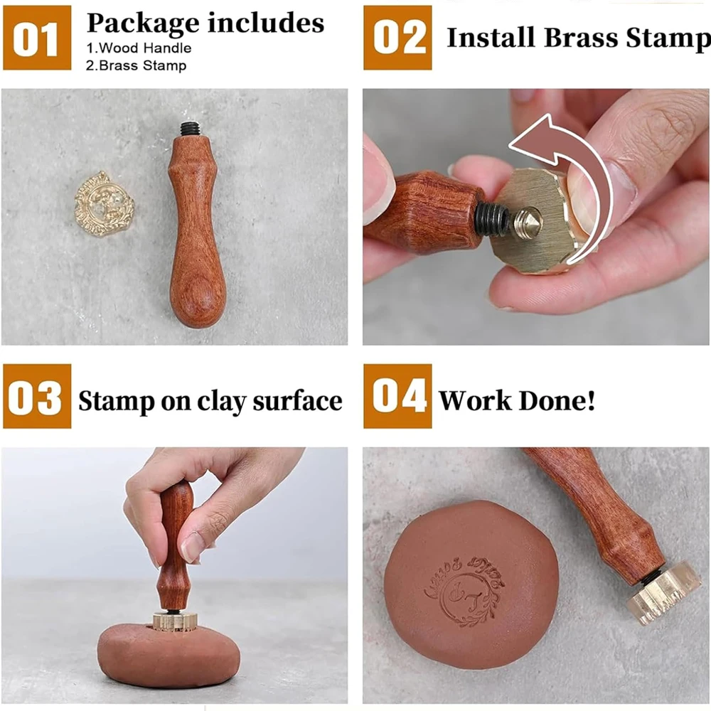 Custom Pottery Stamp for Clay - Soap Stamp Custom 评论和价格
