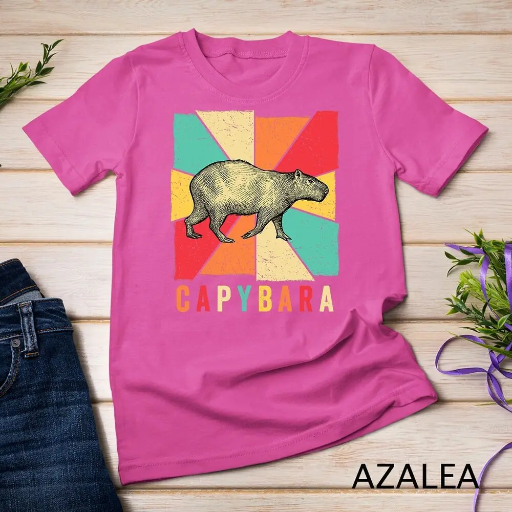 Retro Vintage Style Capybara Design - Capybara T-Shirt Unisex T-shirt