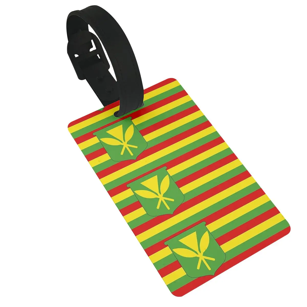 Kanaka Maoli Flagge Gepäck anhänger Koffer Zubehör Reise PVC niedlichen Gepäck Boarding Tag tragbare Etiketten halter ID Name Adresse