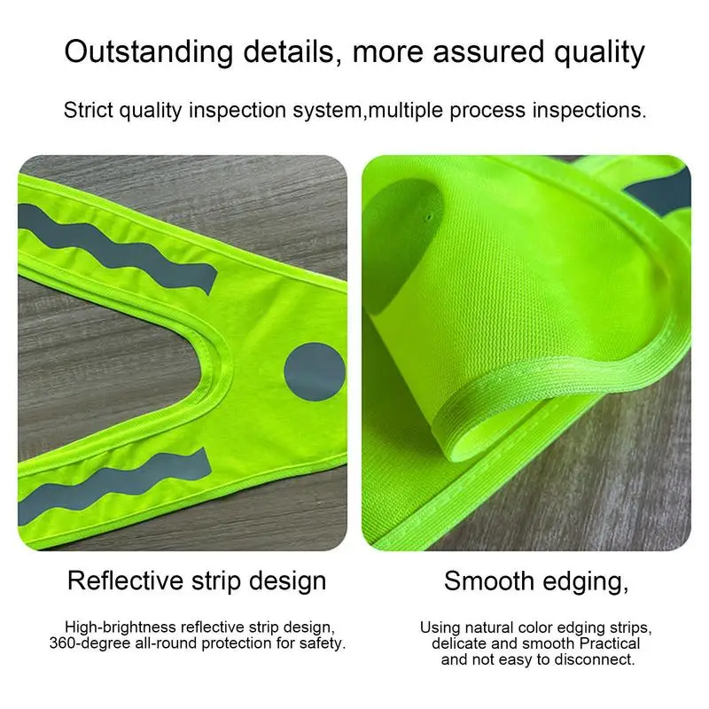 Kids Reflective Vest Cycling Jogging Safety Highlight Reflective Vest Night Work Security Running Reflective Straps For Adults