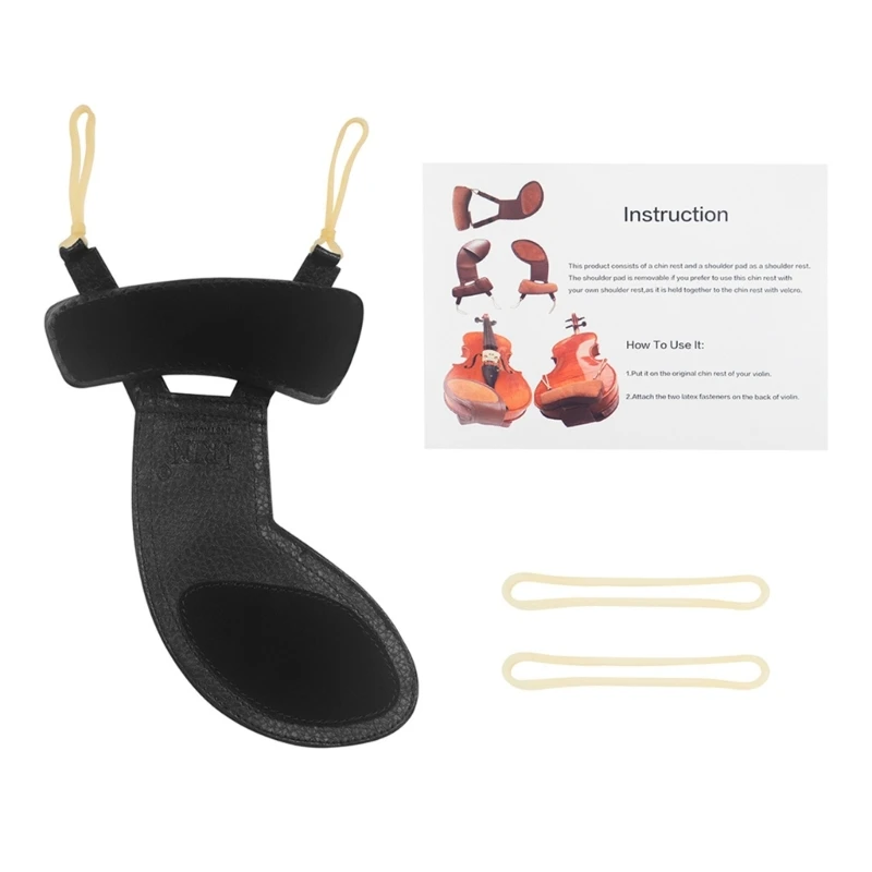 

Violin Shoulder & Chinrest Pad Comfortable Sheepskin Cheek Rest Pad Easy to Use