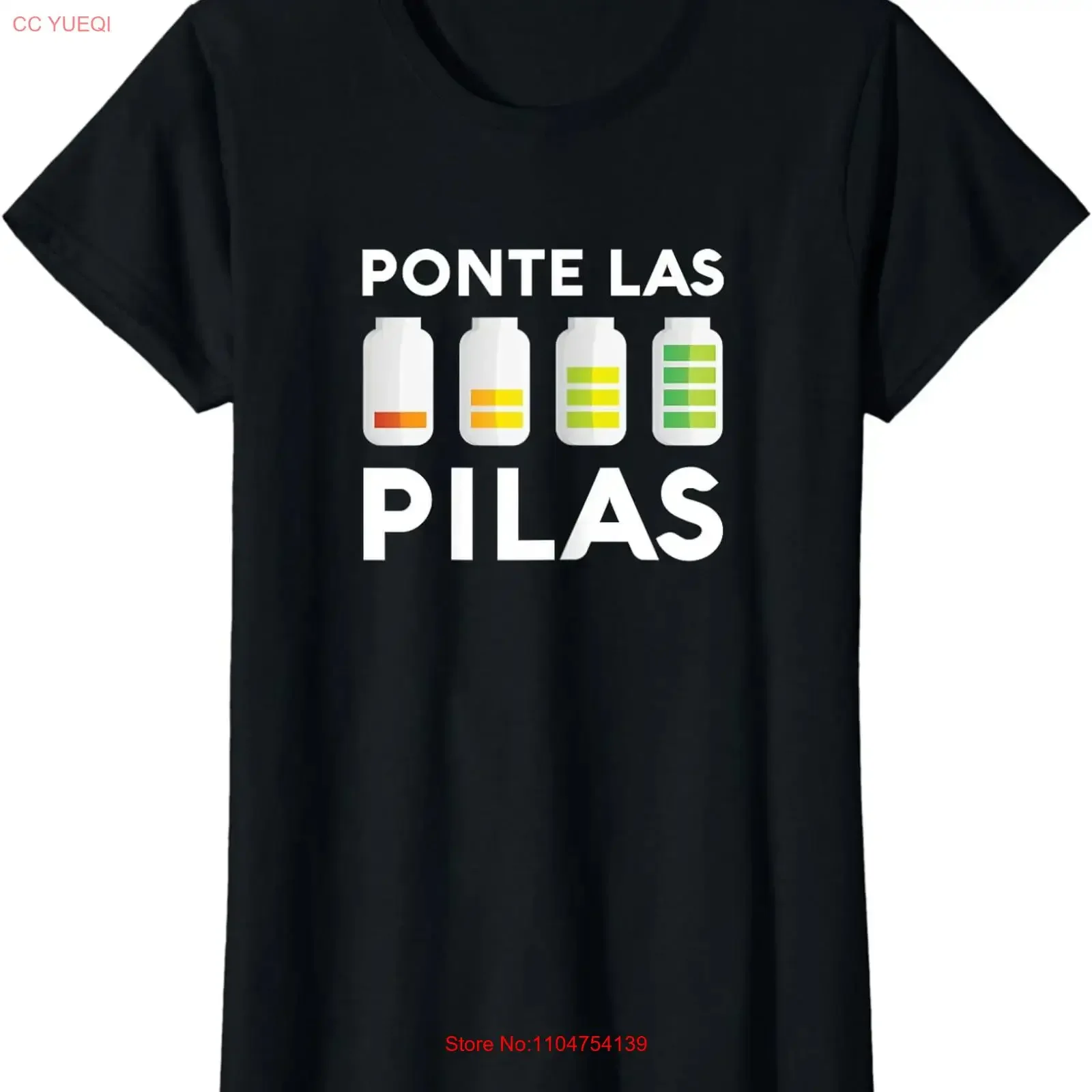 Camiseta de cuello redondo para mujer Ponte Las Pilas Funny Chistosa Mexico Chiste, estilo vintage lavado, versátil, unisex, a la moda y con estilo.