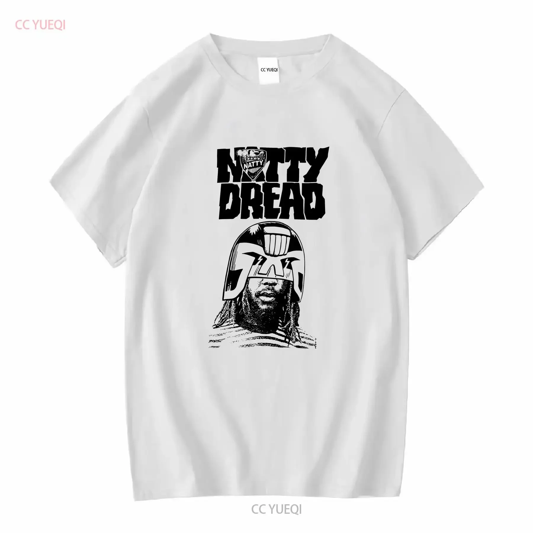 Vintage Y2K Bob Marley Natty Dread Judge Dredd Parody ALAKAZAM Japan T Shirt M vintage Washed Stylish Slightly Breathable