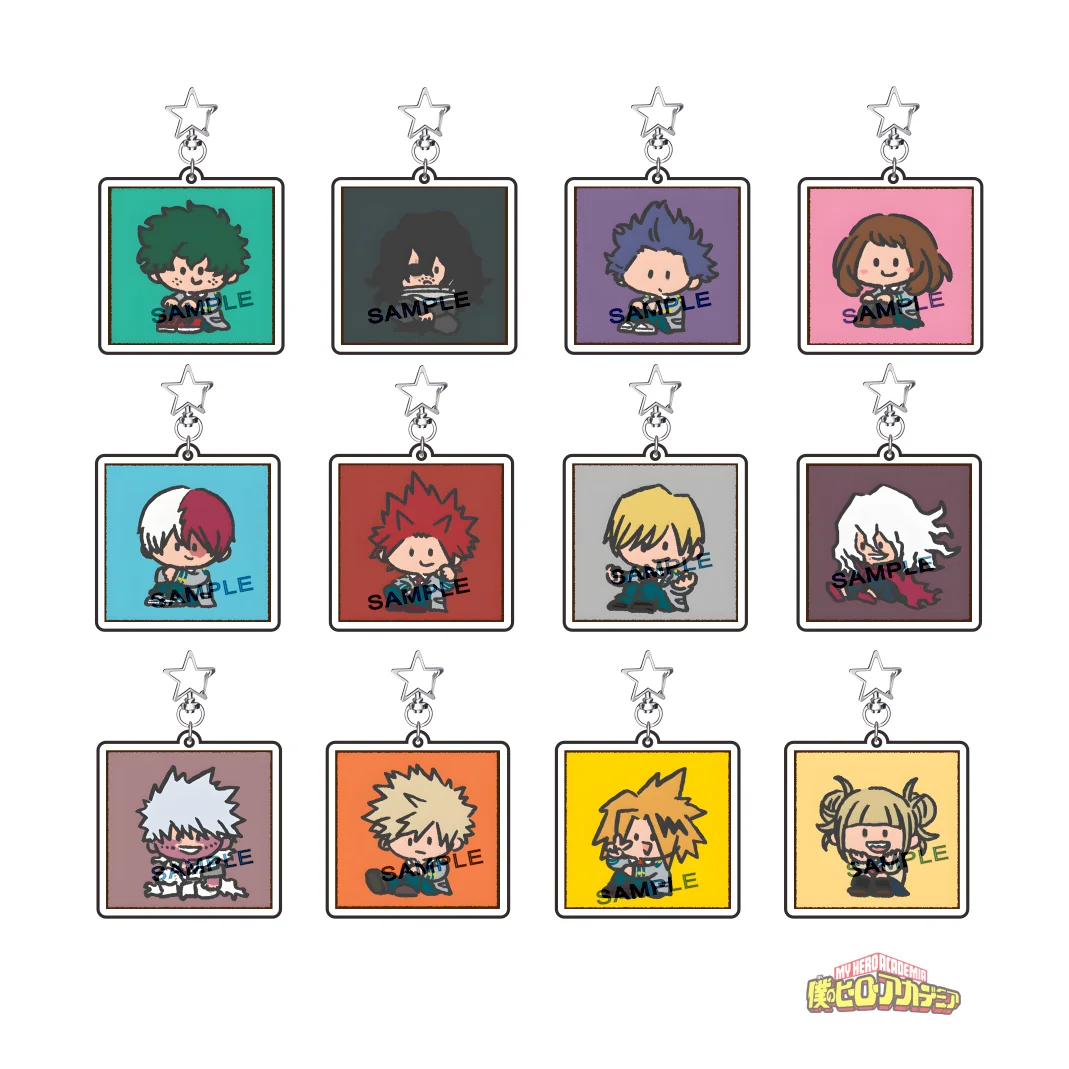 Anime My Hero Academia Izuku Katsuki Acryl-Schlüsselanhänger Auto-Zubehör Anhänger Cosplay-Schmuckstück für Fans Niedliche Taschenanhänger Geschenk