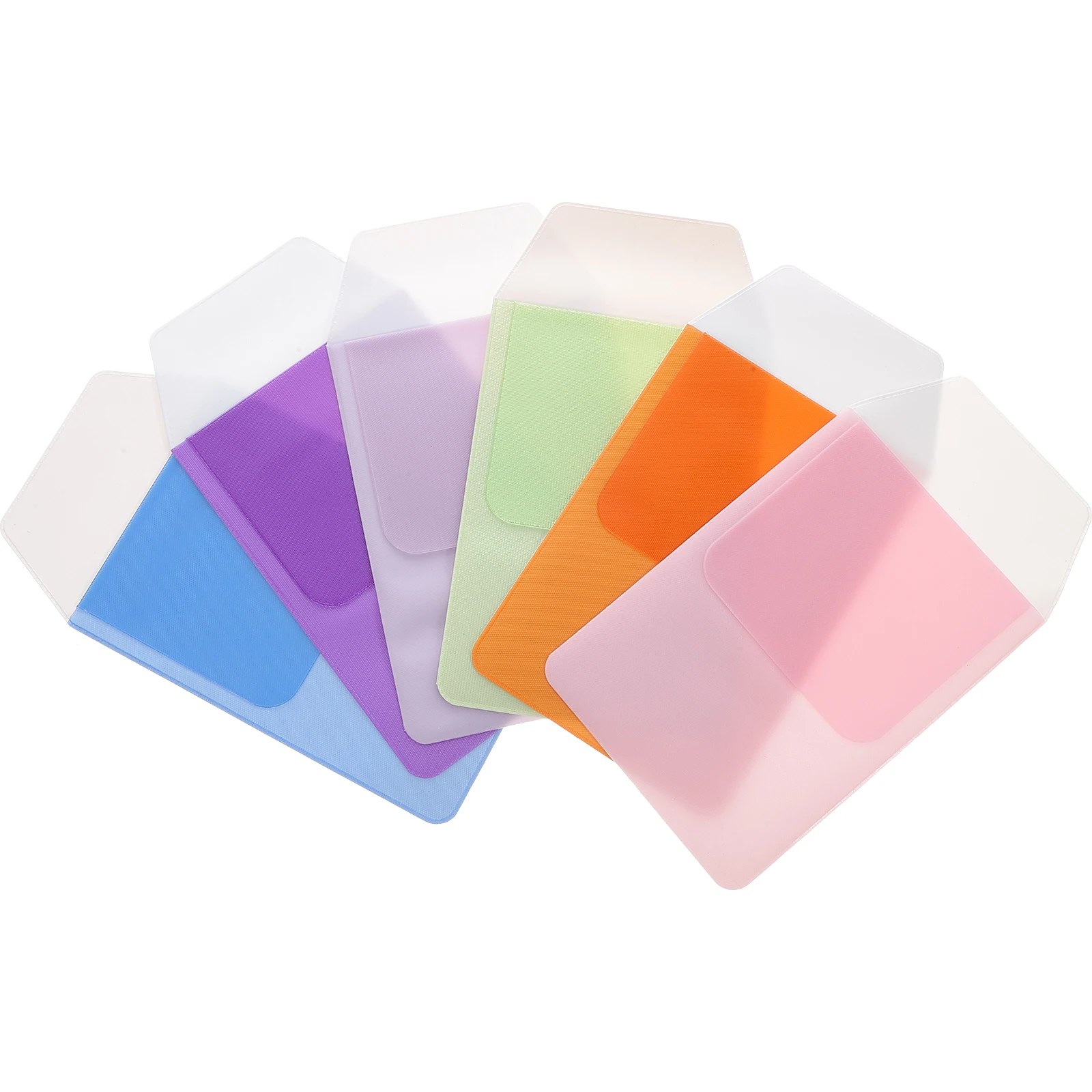 

6 pcs Mixed Colors Pen Pouch Leak-Proof Scratch Resistant Stationery Organizer For Pens Pencils Office Supplies Storage Bag