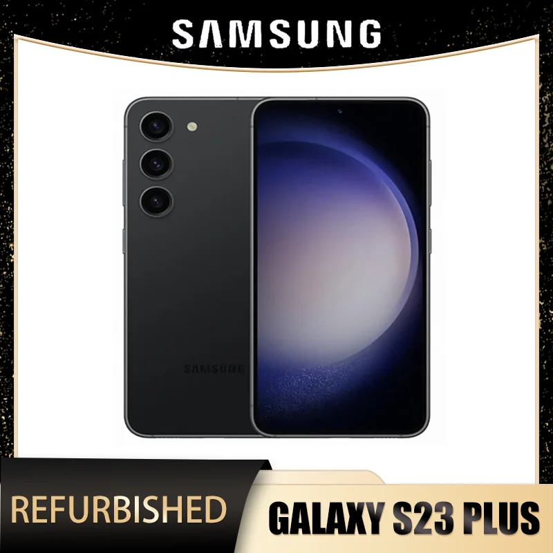 Téléphone reconditionné Samsung Galaxy S23 Plus 256 Go Phantom Noir | Débloqué | Excellente batterie | Certifié professionnellement Téléphone reconditionné Samsung Galaxy S23 Plus 256 Go Phantom Noir | Débloqué | Excellente batterie | Certifié professionnellement