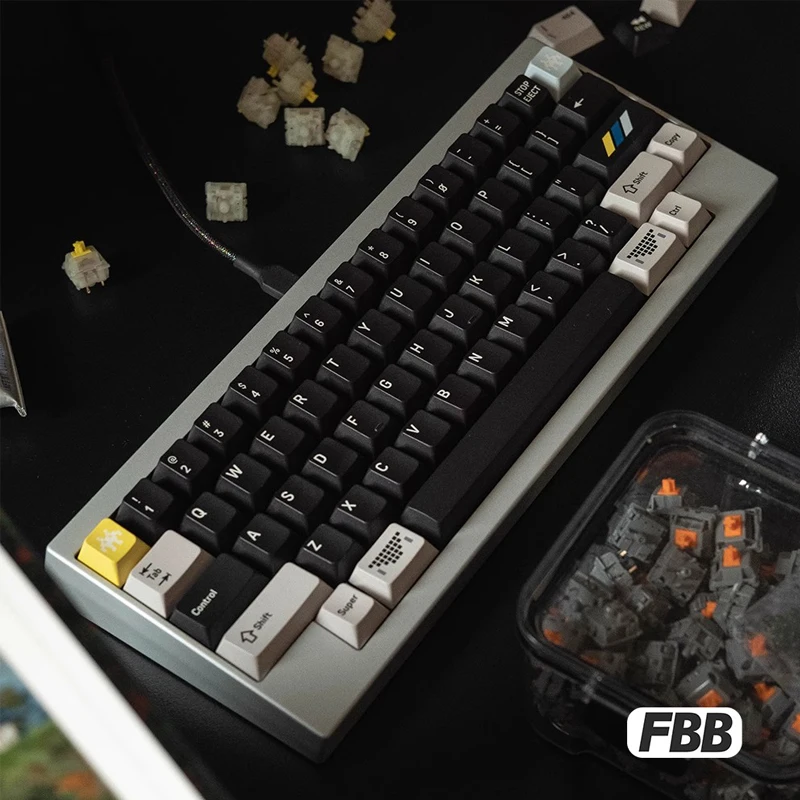 FBB أغطية المفاتيح CPC 464 نمط PBT الكرز الشخصي لوحة المفاتيح الميكانيكية أغطية المفاتيح 1.5 مللي متر مفتاح الحرفي لملحقات الكمبيوتر المحمول 188/190 مفاتيح