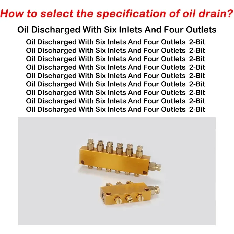 HLH Pneumatic Oil Distributor And Lubrication System Adjustable Distribution Valve Hose Air Distributor Pneumatic Plug In Connec