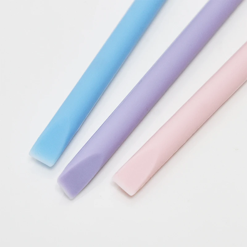 {MX} Dual-End Silicone Nail Art Gel Polish Color Mixing Stick Nail Sculpting Pen Stirring Rod Multi-use Carving Pen DIY Manicure