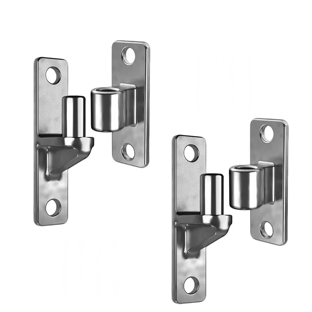 Set of 12 304 Stainless Steel Gate Hinges with Female and Male Components for Enhanced Gate Durability and Performance