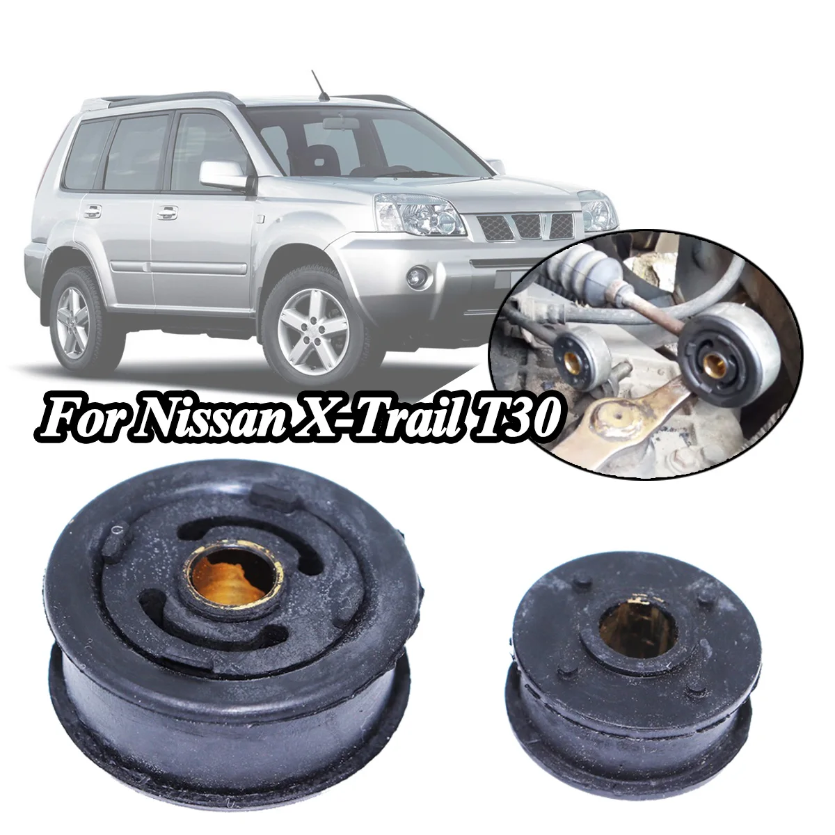 

For Nissan X-Trail T30 Gear Shift Rod Bushing 2460A108 2460A109 Car Shifter Linkage Bush Repair Kit Rubber Replacement Parts NEW