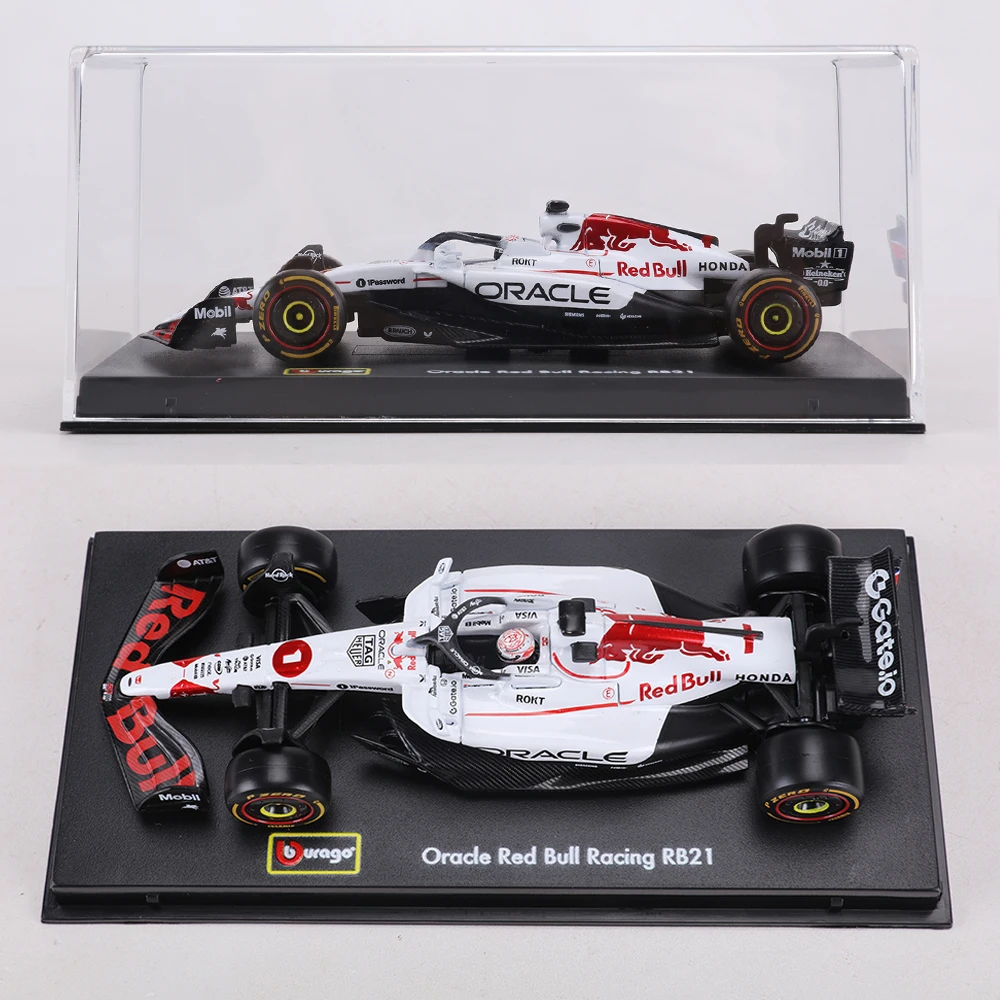 بوراغو 1:43 ريد بول ريسينغ RB21 اليابان محطة سبيكة نموذج سيارة #5