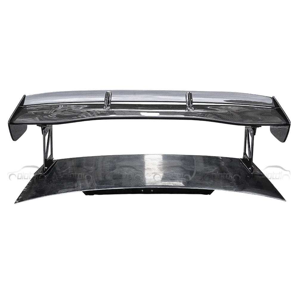 VOL-TEX Style Carbon Fiber Spoiler Double Rear Trunk Boot Wing for Evolution EVO 7 8 9 Auto Tuning - view 2