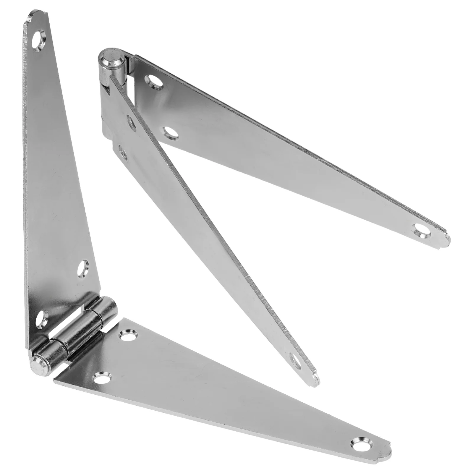 

2Pcs Heavy Duty Strap Hinge 100Mm Door Replacement Iron Gate Hardware Decorative Barn Shed Box Hinges Strong Support