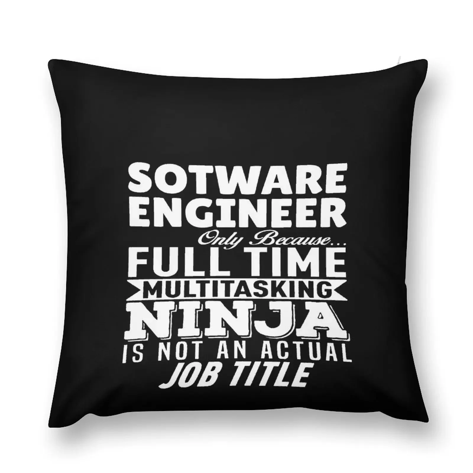 Software Engineer Multitasking Ninja Throw Pillow pillow cover christmas autumn decoration pillow