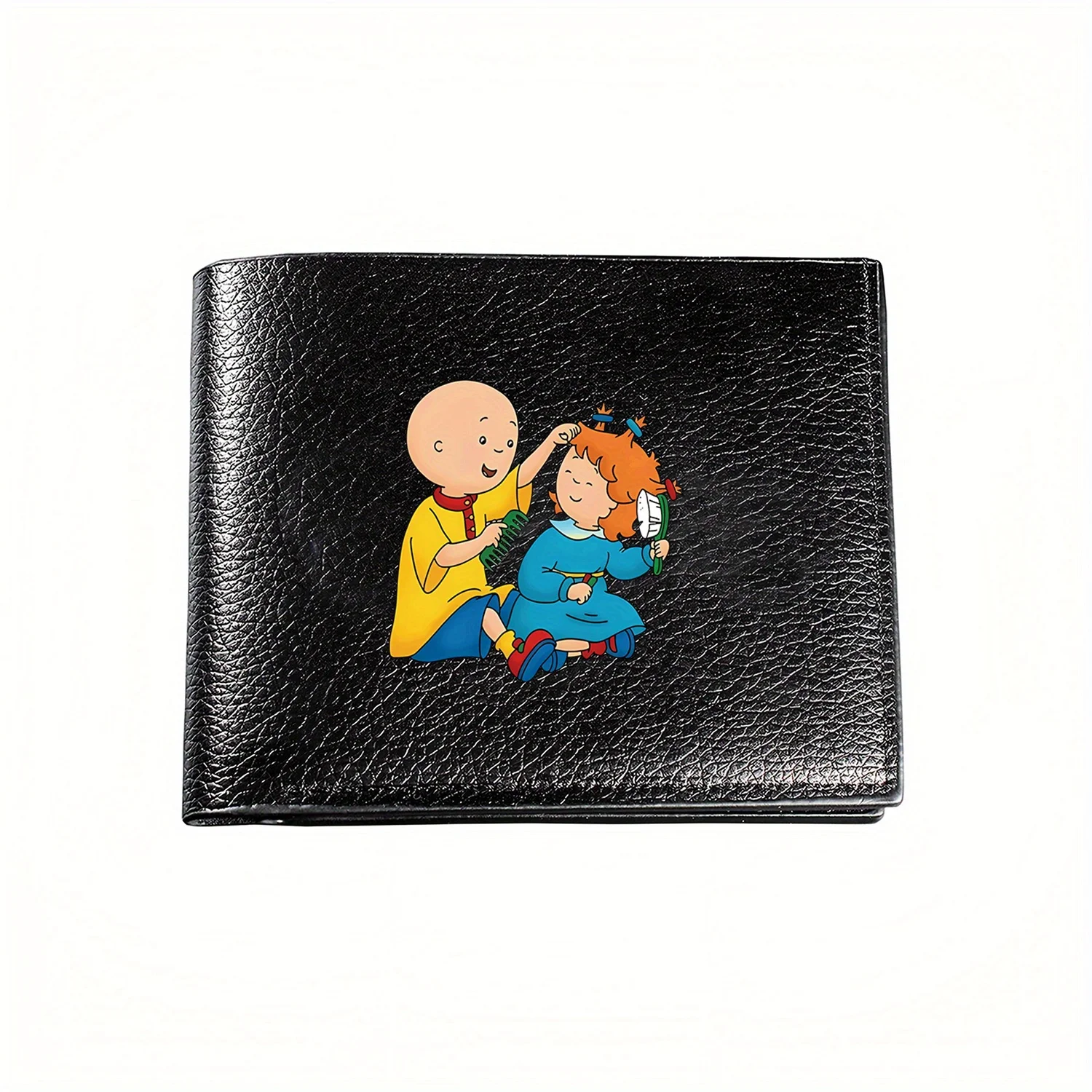 Caillou e menina ilustração dos desenhos animados negócios masculino casual elegante simples prático qualidade carteira elegante impressão gráfica crea