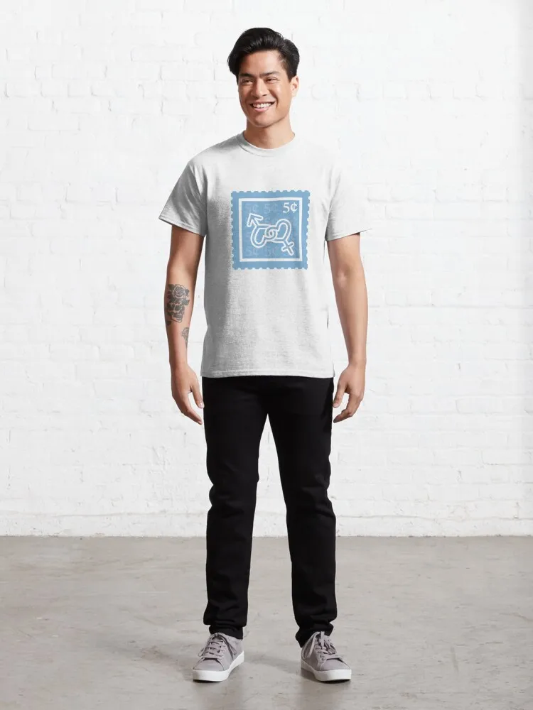 Gender Studies;Light Blue & White Stamps;College Womens Rights Major;Sexuality Equality Graduate School Class New Fashion Tees image 2