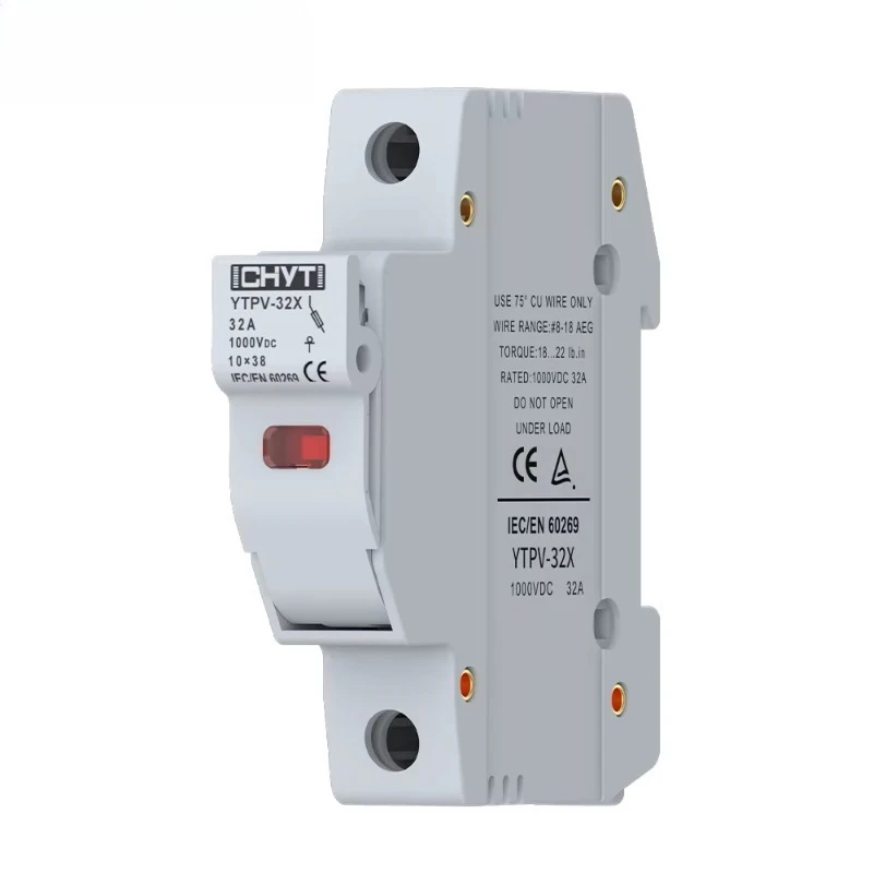 El relé solar del tenedor del fusible de DC 1000V 15A 20A 25A 32A llevó el fusible