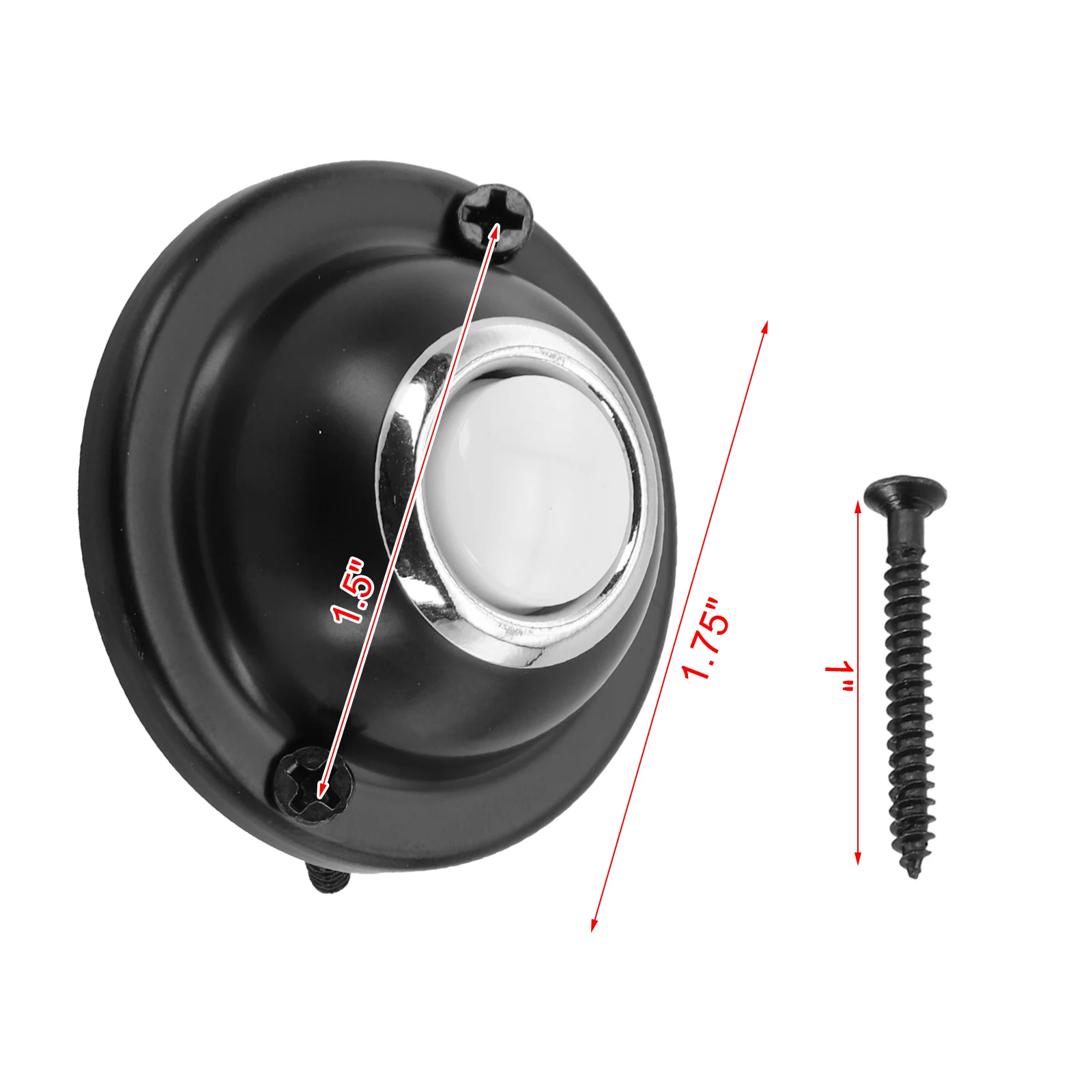 زر ضغط جرس الباب المعدني، سلكي ومقاوم للعوامل الجوية، زر ضغط جرس الباب مع إضاءة LED دائمًا