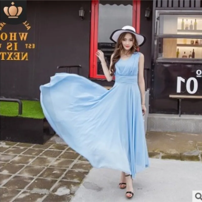 Sexy Women Elegant Chiffon Maxi Lace Dress Vestido De Festa Bandage Dress Women SundressPageant Princess Party Formal Long Dress