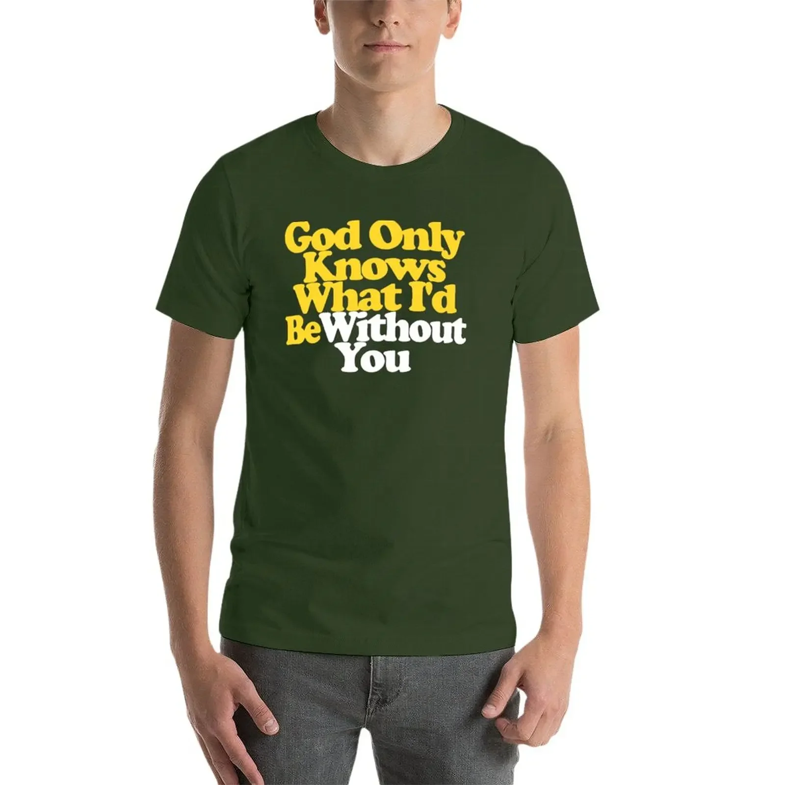 God Only Knows-Camiseta con letras de la playa para hombre, camisa con sonidos de mascotas, ropa de anime de pesos pesados, camisetas negras