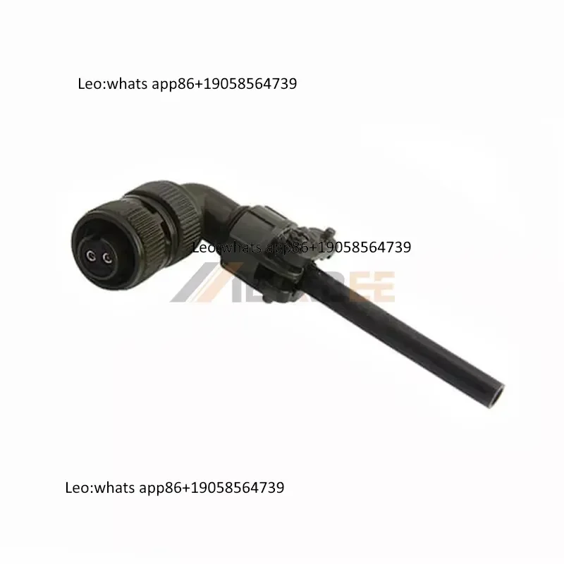 MIL-DTL-5015 Circular Connector MIL MS5015 2 Pin 10SL-4 Kit Solder Cup Threaded Coupling 13A Industrial Power IP67 Silver view 6