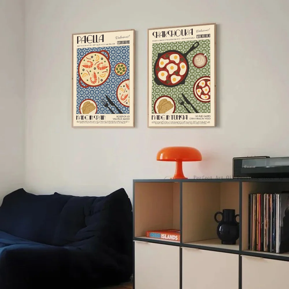 1PC Food Vietnamese Egg Tarts Poster Paper Print Home Living Room Bedroom Entrance Bar Restaurant Cafe Art Painting Decoration