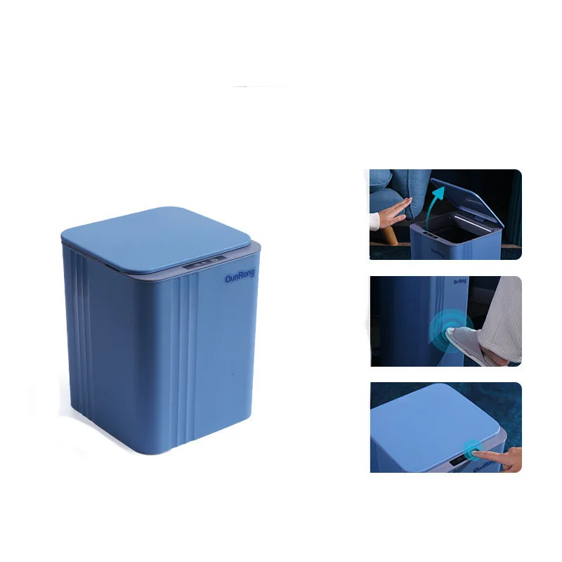 12/14/17/20L Smart Sensor Trash Can Portable Electronic Household Kitchen Induction Garbage Bin Automatic Waterproof Waste can