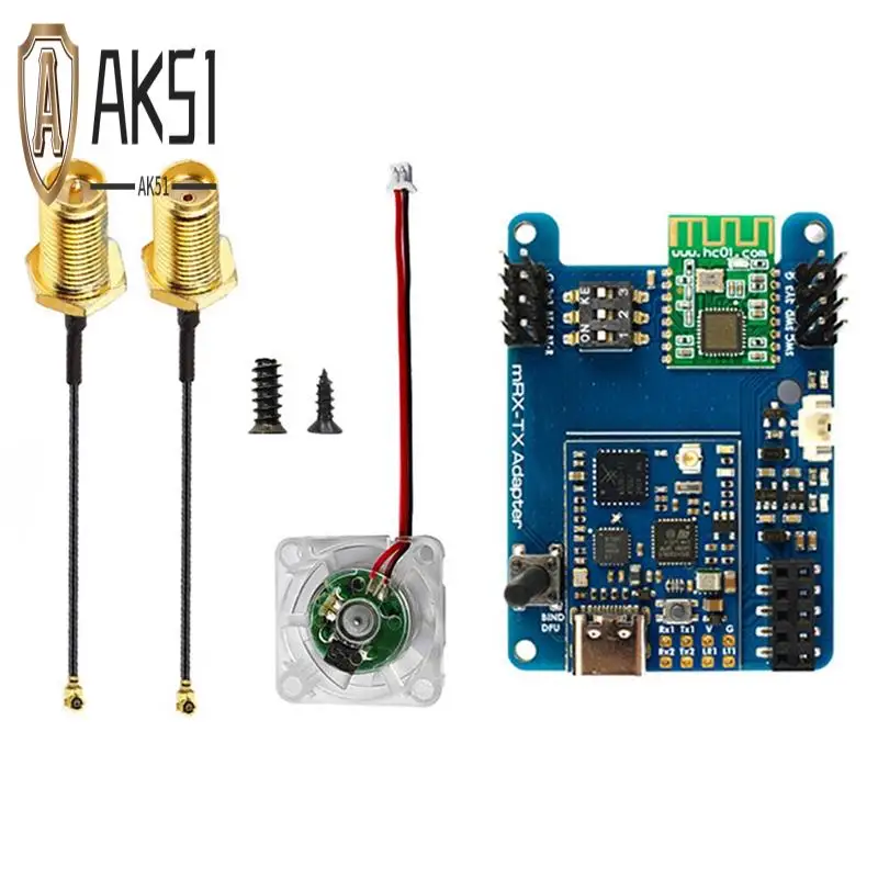 

AK51-Mavlink 2.4GHZ TX Module Kit With TCXO 13-30Dbm Built-In Bluetooth And 5V Fan Controller For Long Range RC Models