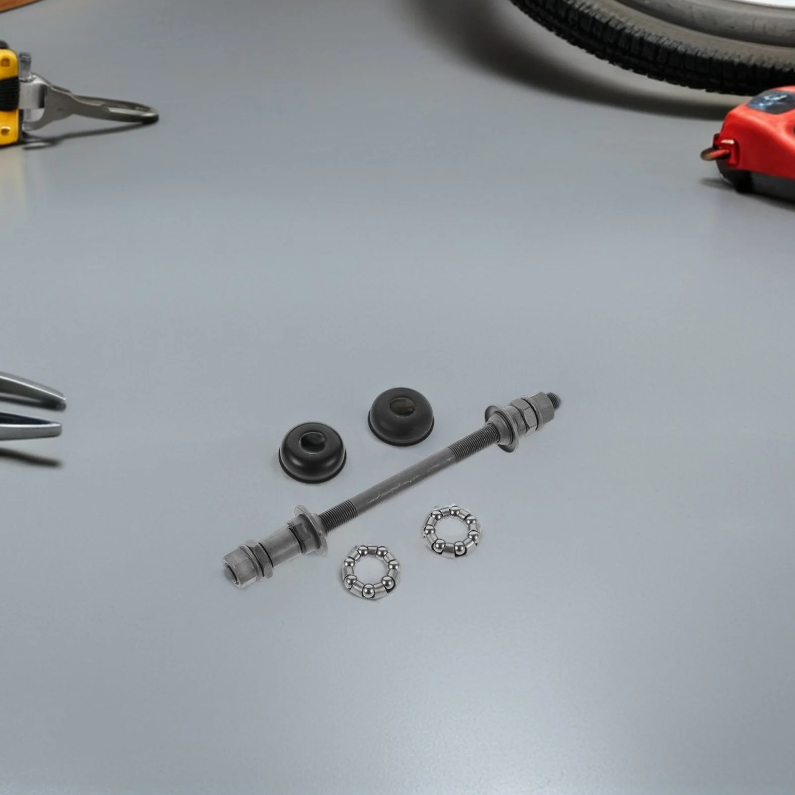 

2 set Bicycle Front Hub 140Mm Solid Shaft For Mountain Bike Enhanced Strength Dirt-Resistant Design Precision Bearings Quick